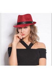 Korean Summer Tide Unisex Hat British Flax Gentleman Jazz Hat