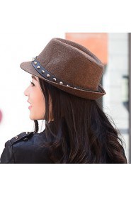 Unisex Male Ms. Rivet Jazz Hat British Retro Woolen Fashion Hat