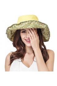 Women Cotton Blend Sun Hat Facial Hydrating UV Cream,Vintage/ Cute/ Party/ Work/ Casual Spring/ Summer/ Fall