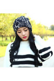 Couple Letters Printed Scarf Hat Multifunction Cotton Casual Fashion Hat
