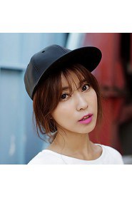 Unisex Leather Casual Pure Color Hip-hop Baseball Outdoor Fashion Hat