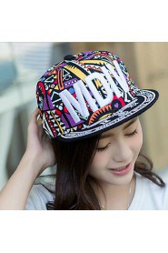 Unisex Cotton Totem Color Stitching Letter Embroidery Baseball Hip-hop Hat