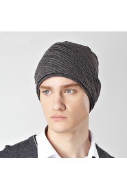 Unisex Cotton Warm Fashion Pure Color Wool Knit Caps