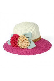 Newest Beach Straw Hat Flower