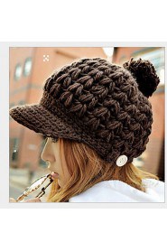 Women Wool Knitting Wool Hat Duck Tongue Hat