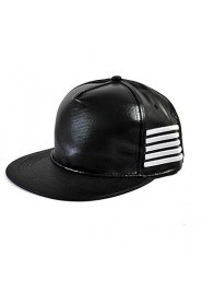 Unisex Leather Stripes Hip-hop Baseball Outdoor Fashion Hat