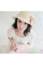 Women Vintage/Casual Summer Cotton Blend/Linen/Straw Bucket Sun Hat