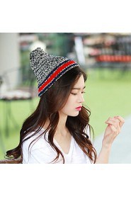 Unisex Knitwear Casual Blending Wool Knitted Couple Hat