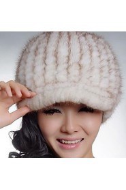 Women Faux Fur Floppy Hat,Casual Winter