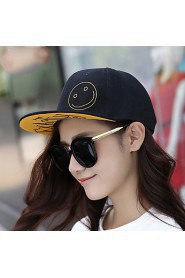 Unisex Vintage Casual Smiley Face Embroidered Baseball Cap