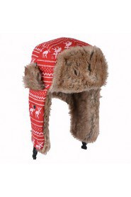 Cute Christmas Deer Protection Ear Lei Feng Warm Anti-snow Hat Knitted Wool Hat