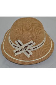 Women Straw Bow Sun Hat,Cute/ Party/ Casual Spring/ Summer/ Fall