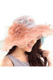 Women Polyester Floppy Hat , Casual Summer