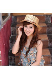 Women Straw Bow Sun Floppy Hat,Cute/ Party/ Casual Spring/ Summer/ Fall