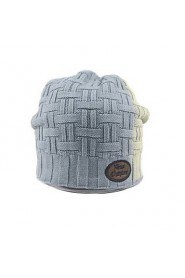 Square Color Changed Knitted Hat