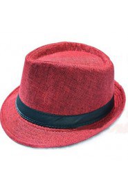 Women Straw Fedora Hat , Casual Summer
