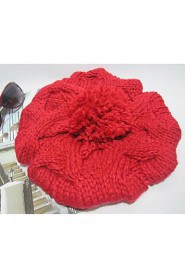 Women's Fashion Lovely Solid Color Knitted Hat(Circumference 56-58cm)