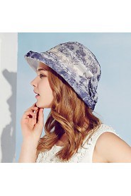 Kenmont Spring Summer Women Lady 100% Real Silk Sunscreen Bucket Hat Vacation Beach Sun Cap Adjustable Size 3038