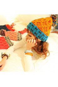 Women's All Match Contrast Color Knitwear Elegant Cap