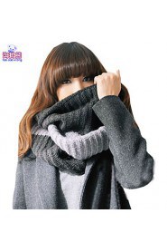 Waboats Winter Women Thick Knitted Mixed Infinity Loop Scarf