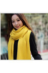 Long Solid Color Candy-colored Thick Wool Winter Scarf