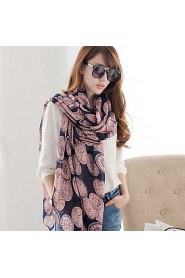 Europe Watches Clock Printed Fringed Scarves Perspective Retro Warm Shawl