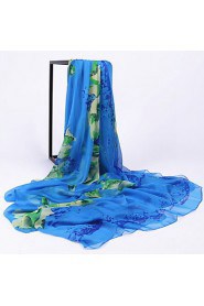 Printed Silk Autumn And Winter Scarves Female Wild Long Section Of The Warm Shawl