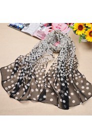 Shawls Chiffon/Polyester Wave point Casual/Special Occasion Scarves(More Colors)