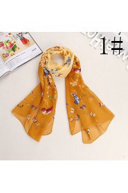 Bully Color Butterfly Shawl Sunscreen Chiffon Scarf