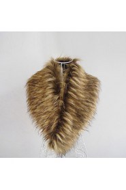 Scarves Feather/Fur Brown Party/Evening