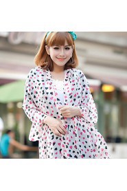 Korean Version Of The Spring And Autumn Scarf Peach Heart Love Chiffon Scarves