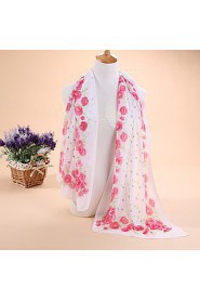 Ms new small rose chiffon scarf silk scarves