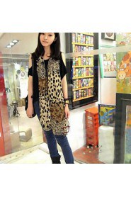 Women Leopard Print Scarves Shawls Chiffon Scarf