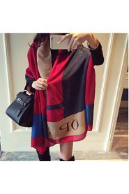 Europe Style Printed Cotton Twill Winter Fashion Spell Color Squares Scarf Shawl