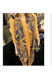 Women Summer Beautiful Complex Of Ancient Persia Pattern Collision Color Silk Voile Scarves Scarf