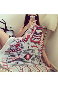 New Winter Wind National Cotton Printed Totem Shawl Scarves