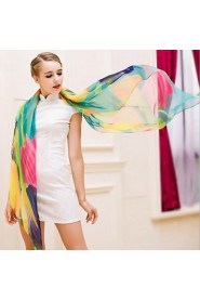 Female Summer Beach Towel Sunscreen Long Section Of Chiffon Scarf Shawl Korean Multicolored Scarves