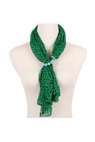 Green Leopard Pattern Printed Scarves Soft Warmth Long Scarves Free Shipping Luxury Brand Scarf