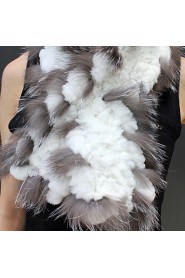 Scarves Feather/Fur Black/ White Party/Evening