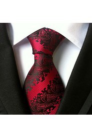 Men Wedding Cocktail Necktie At Work Red Muticolors Tie