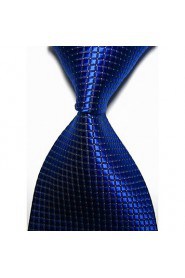 Men's Solid Checked Microfiber Tie Necktie With Gift Box (10 Colors Available)
