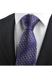 Men's Diamond Pattern Novelty Microfiber Tie Necktie With Gift Box (5 Colors Available)