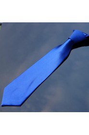 Men's Polyester Royal Blue Color 7cm Slim Ties(1pc)