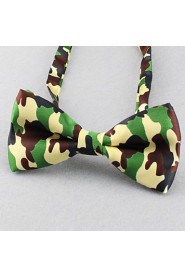 Men's Fashion Show Camouflage Bow Tie