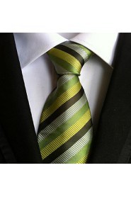 Men Wedding Cocktail Necktie At Work Muti Green Colors Tie