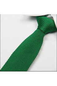New Forest Green Adult Flat Narrow Necktie Knitted Tie