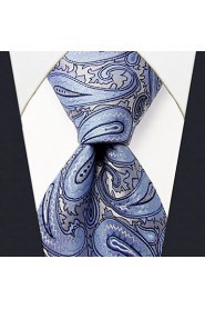 Shlax & Wing Neckties Men's Ties Blue Azure Paisley Accessories 100% Silk