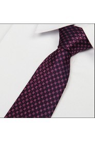 Dark Red Arrow Jacquard polyester silk Men Adult Necktie Tie
