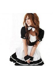 Cute Girl Black Polyester Maid Suit(2 pieces)