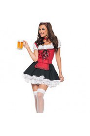 Octoberfest Beer Girl Lace-up Top Maid Uniform